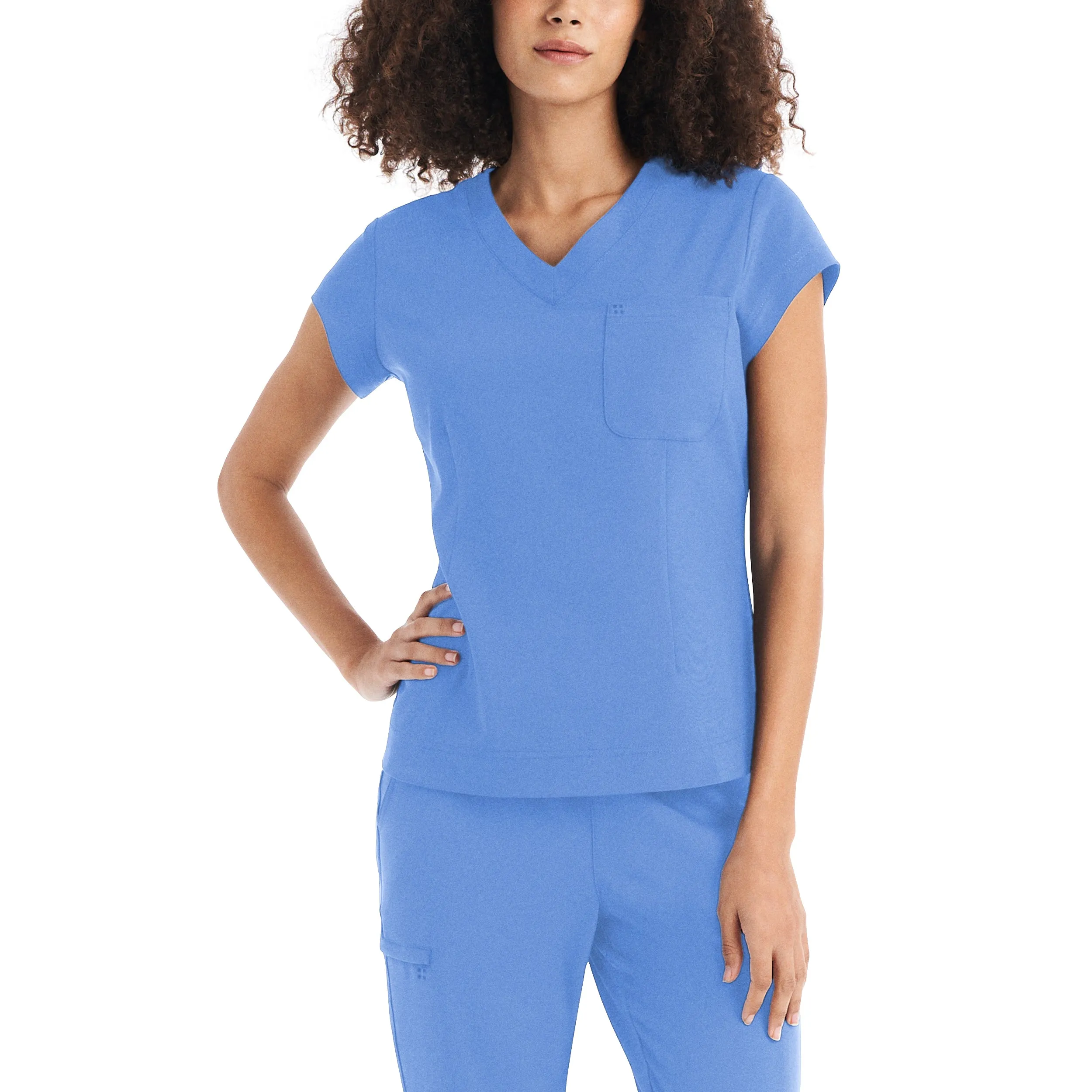 1-Pocket V-Neck Scrub Top