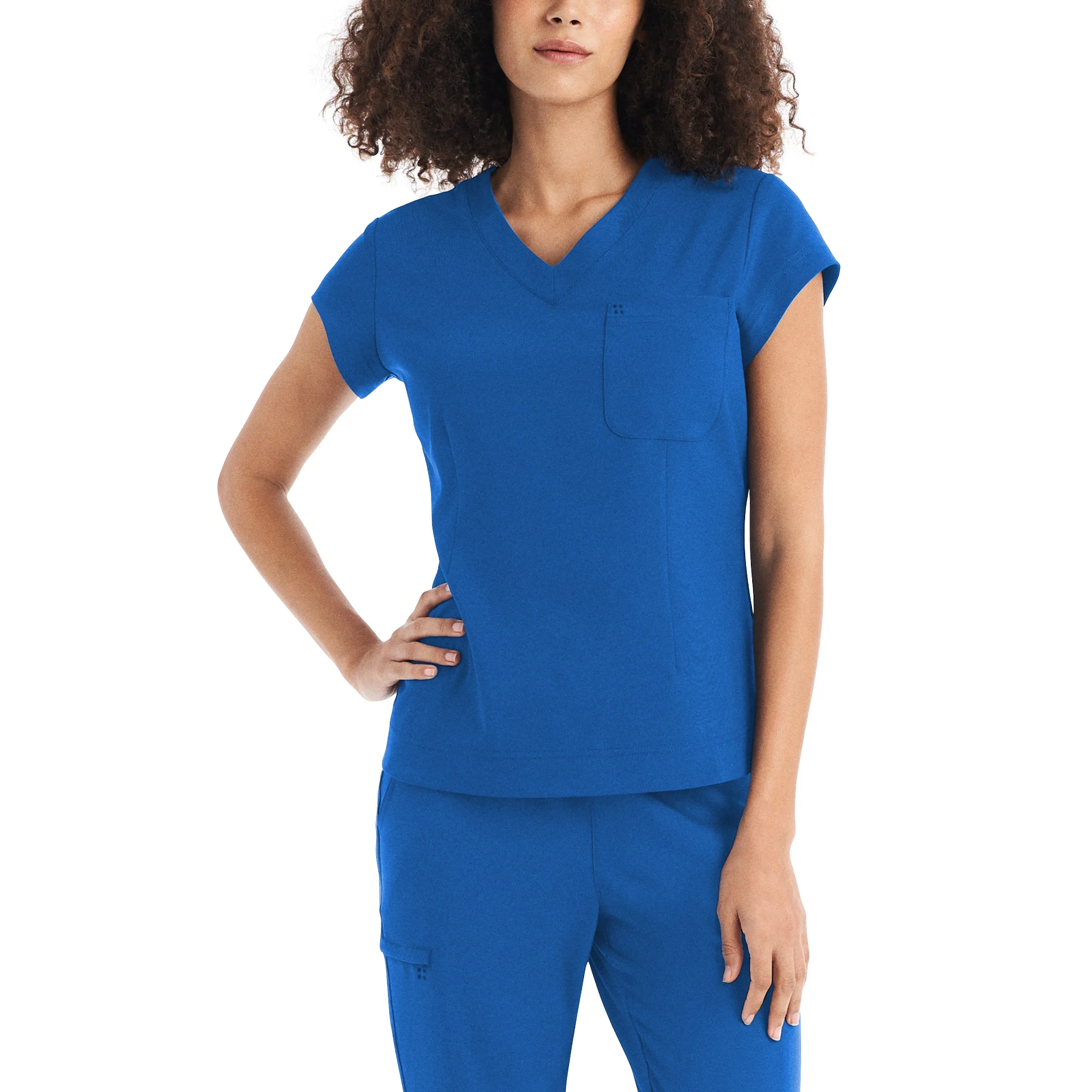 1-Pocket V-Neck Scrub Top