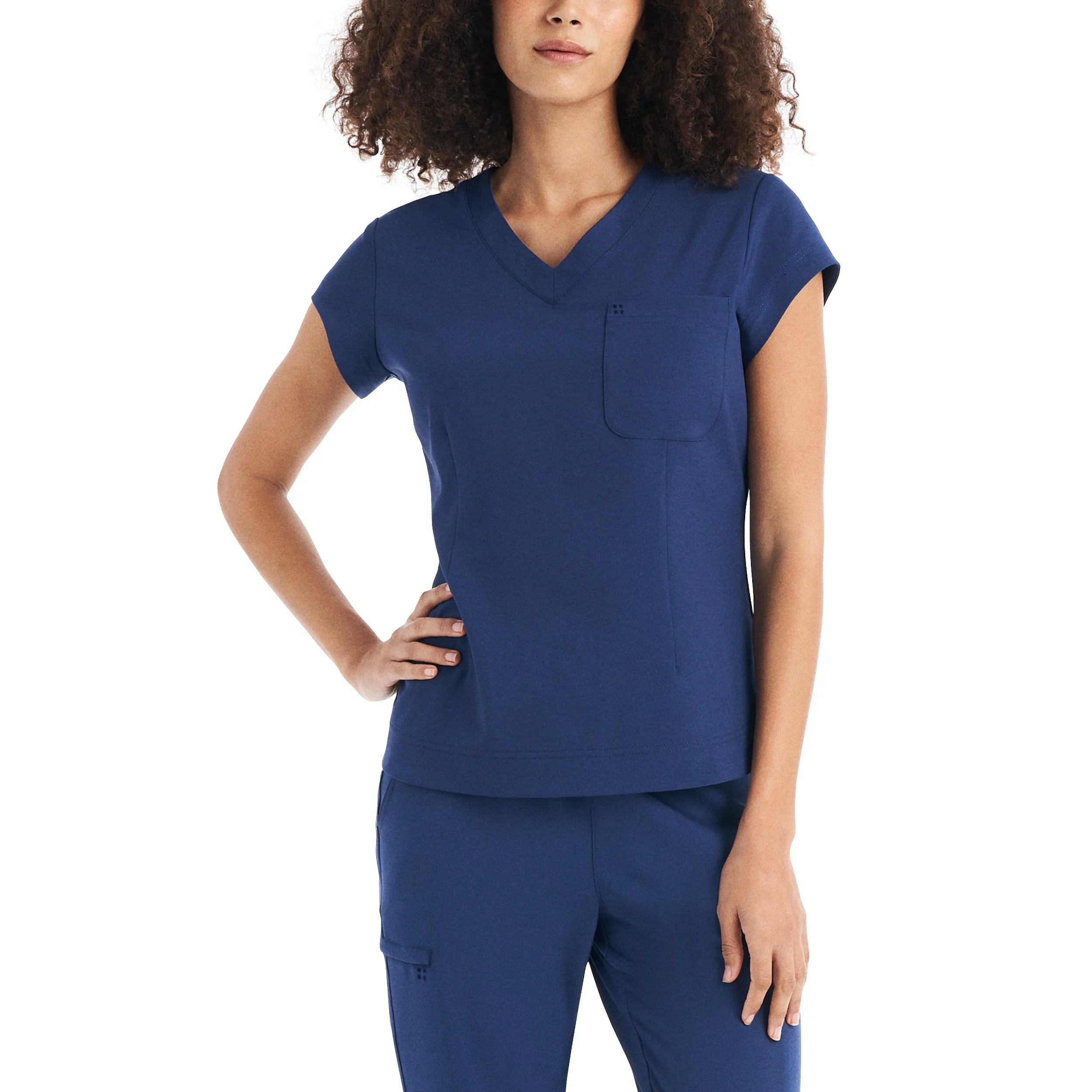 1-Pocket V-Neck Scrub Top