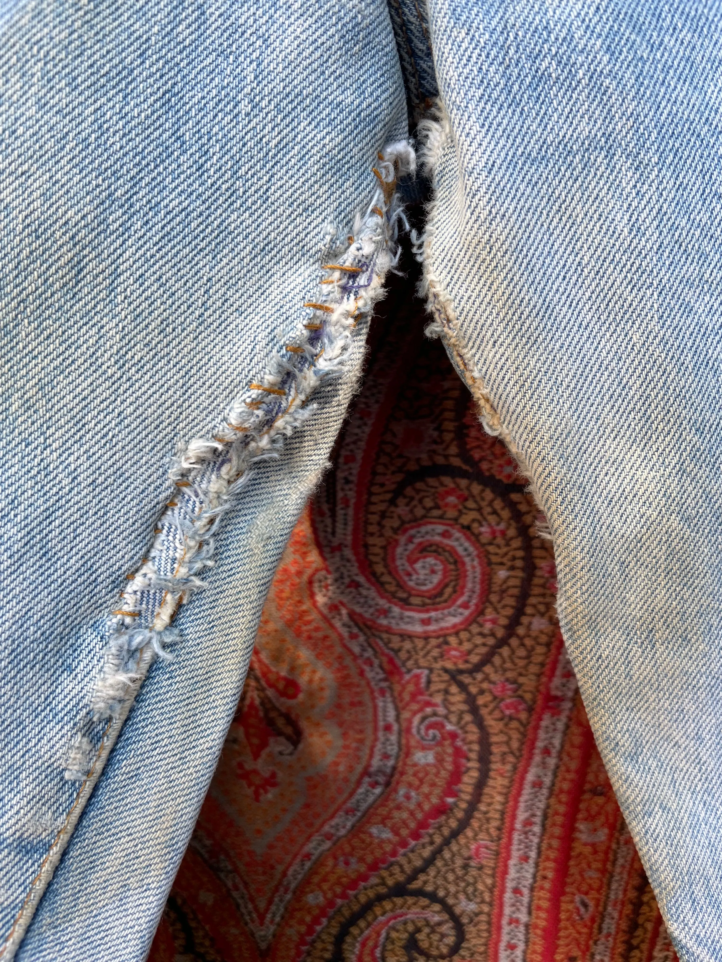 1980s Selvedge Distressed 501 Levis