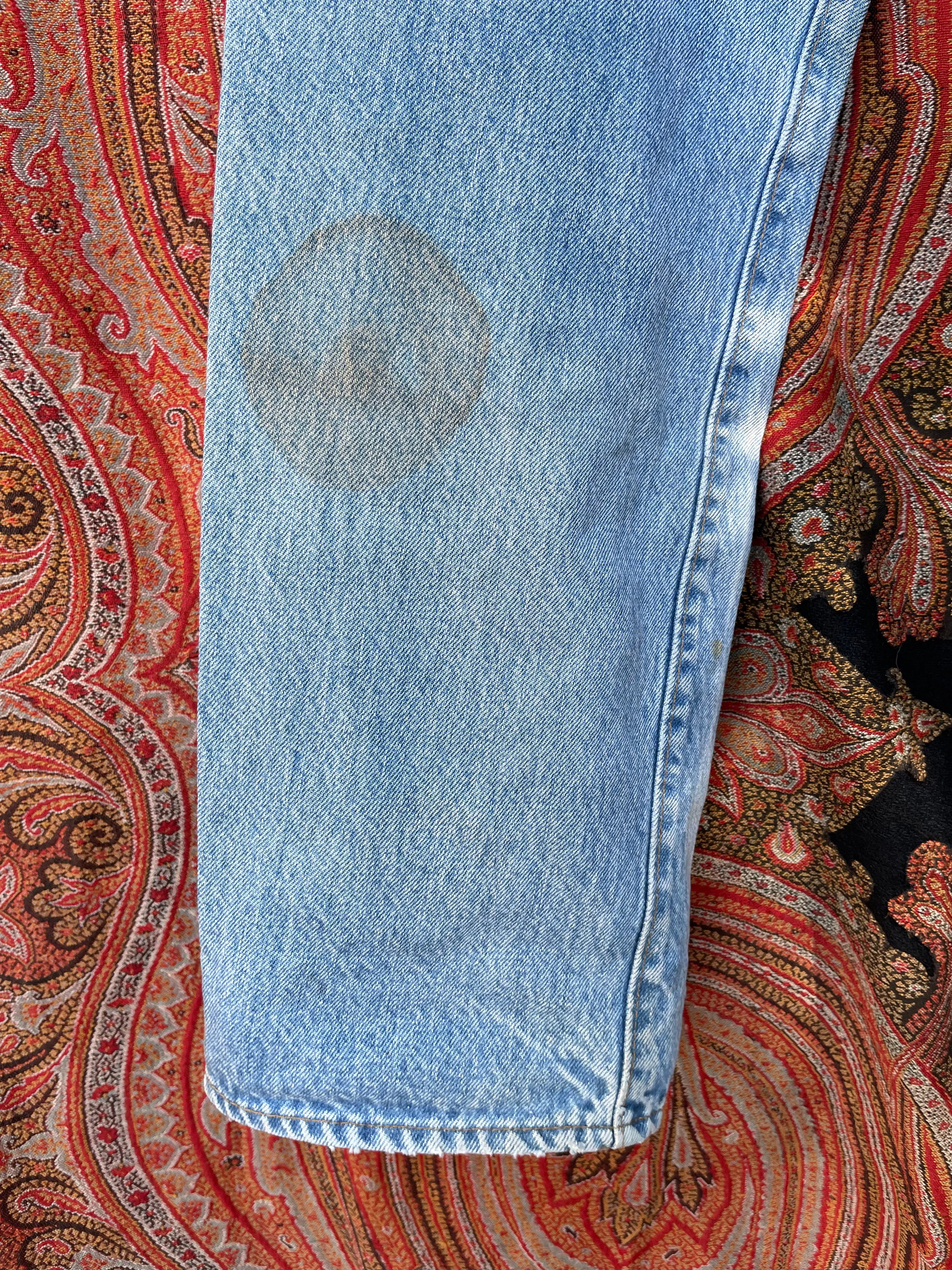 1980s Selvedge Distressed 501 Levis