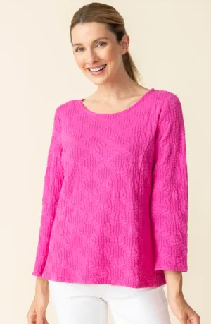 20715 - Sunburst Knit Boatneck Tee