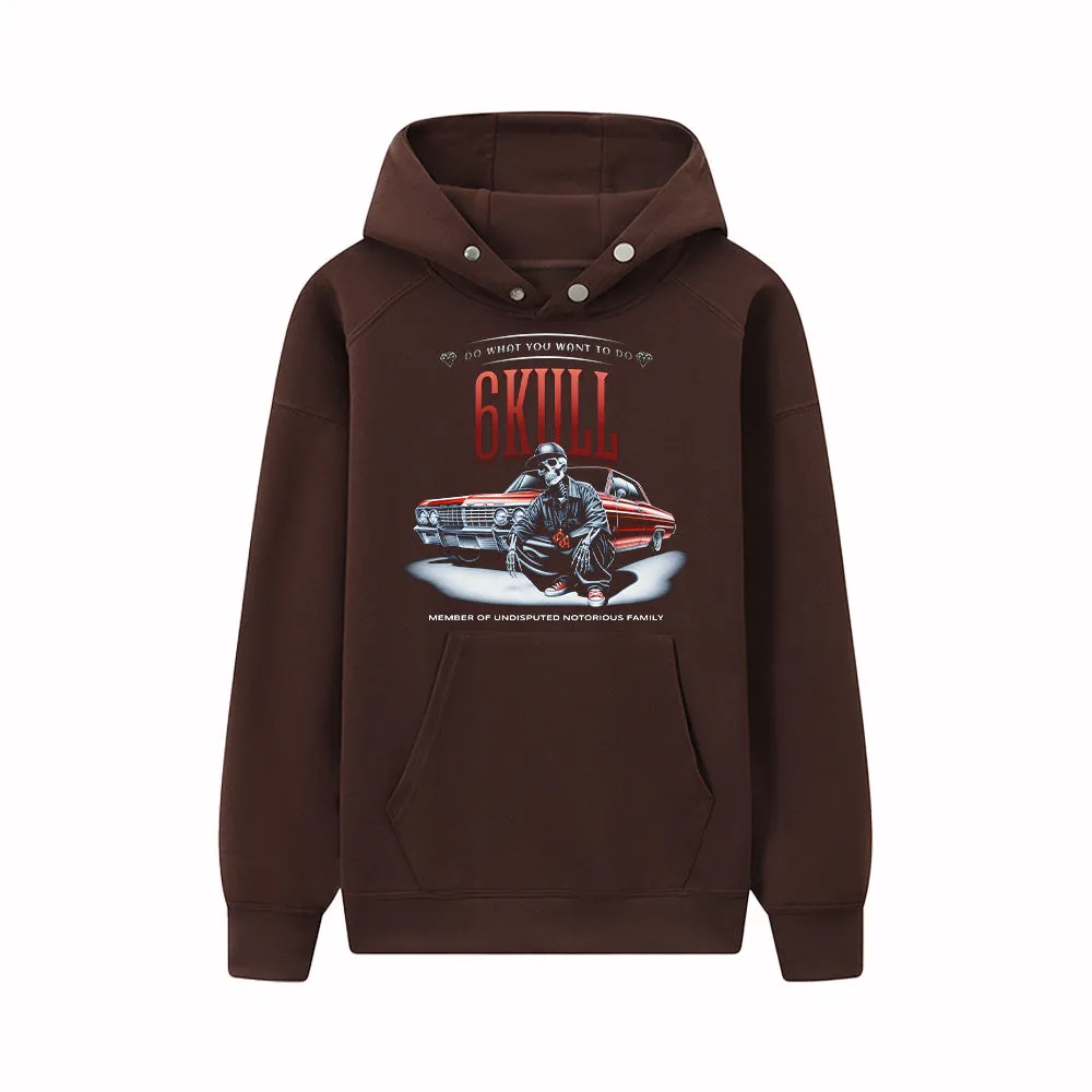 6Kull Skeleton Racing Hoodie