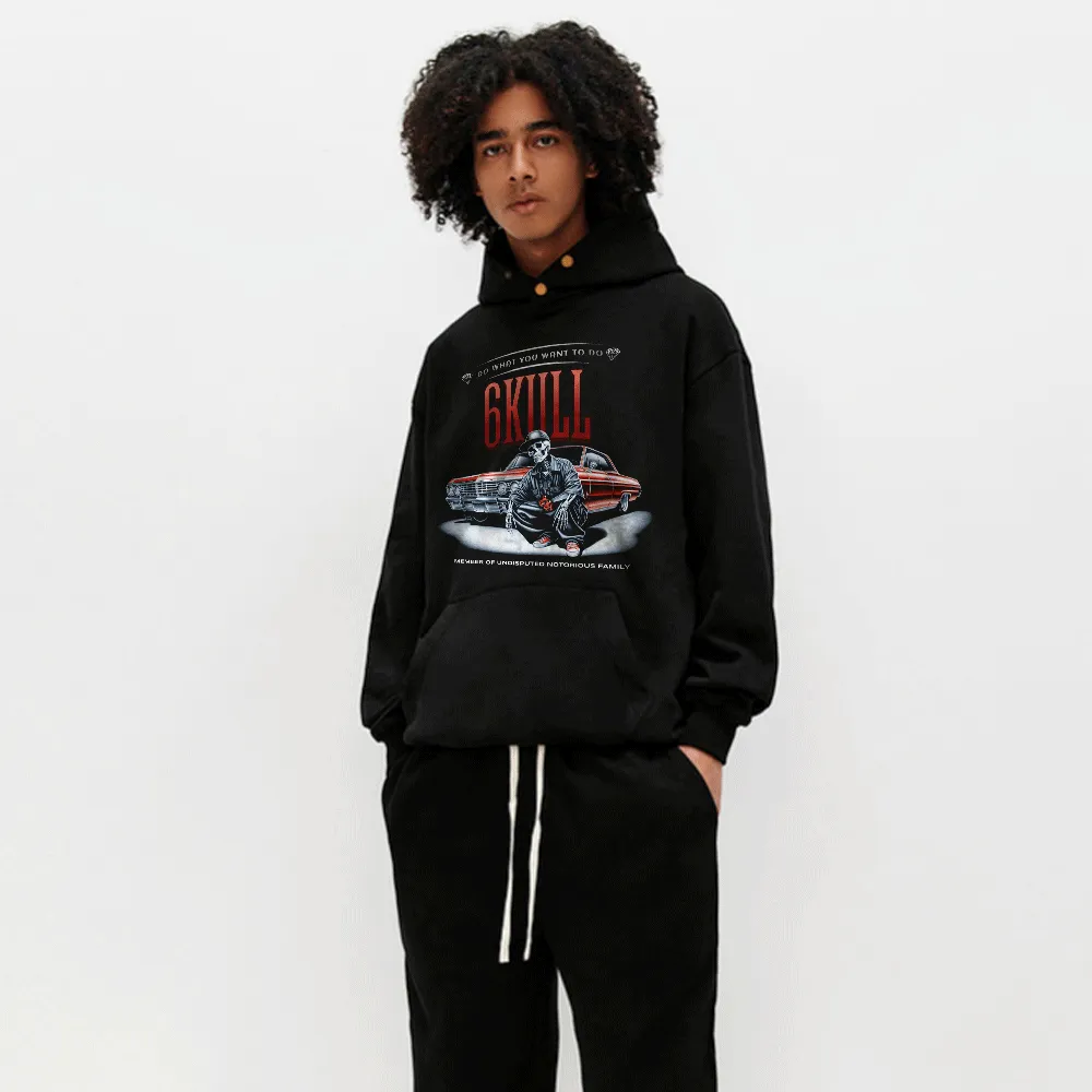 6Kull Skeleton Racing Hoodie