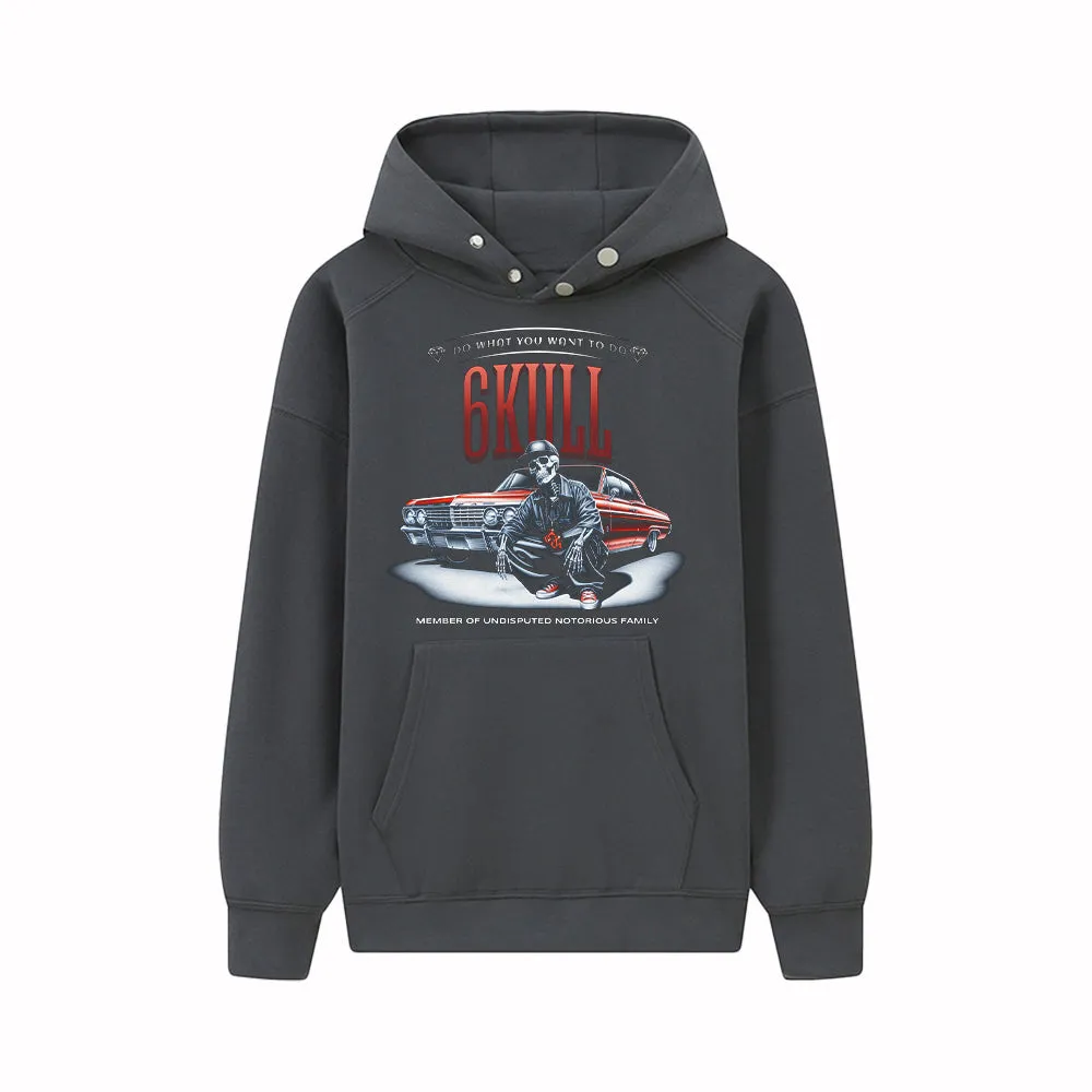6Kull Skeleton Racing Hoodie