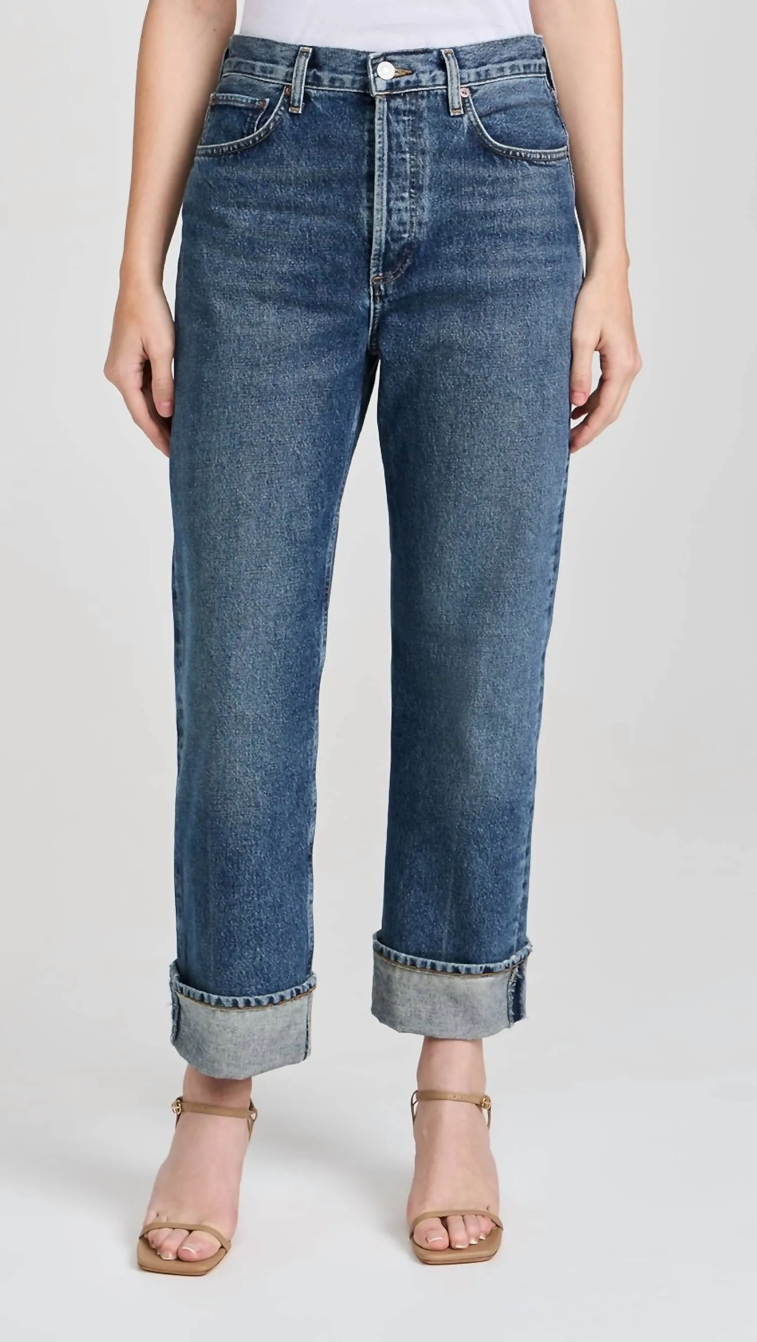 Agolde - Fran Low Slung Straight Jeans