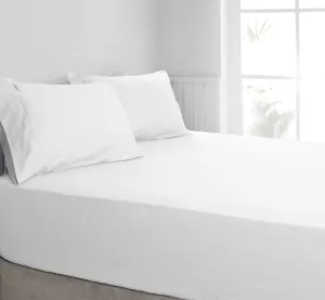 ALGODON "300TC Cotton" FITTED SHEET Combo Set - WHITE