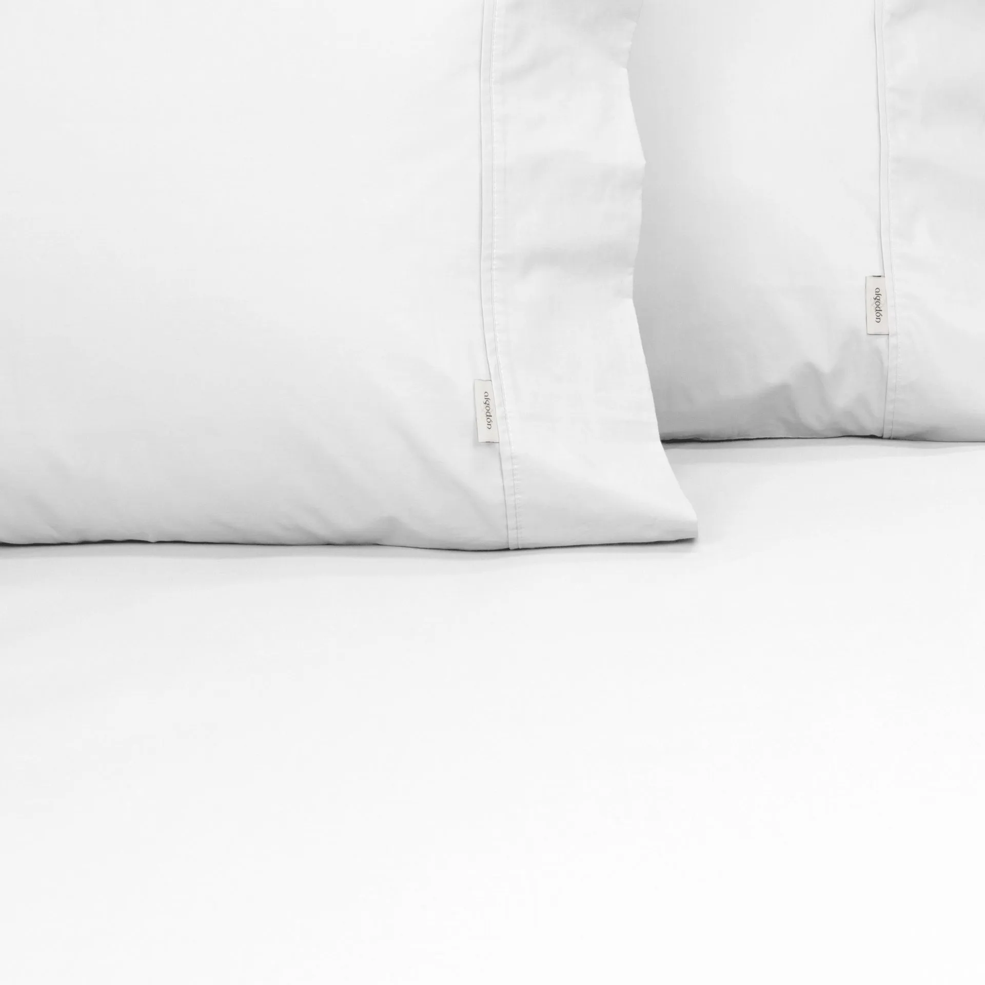 ALGODON "300TC Cotton" FITTED SHEET Combo Set - WHITE