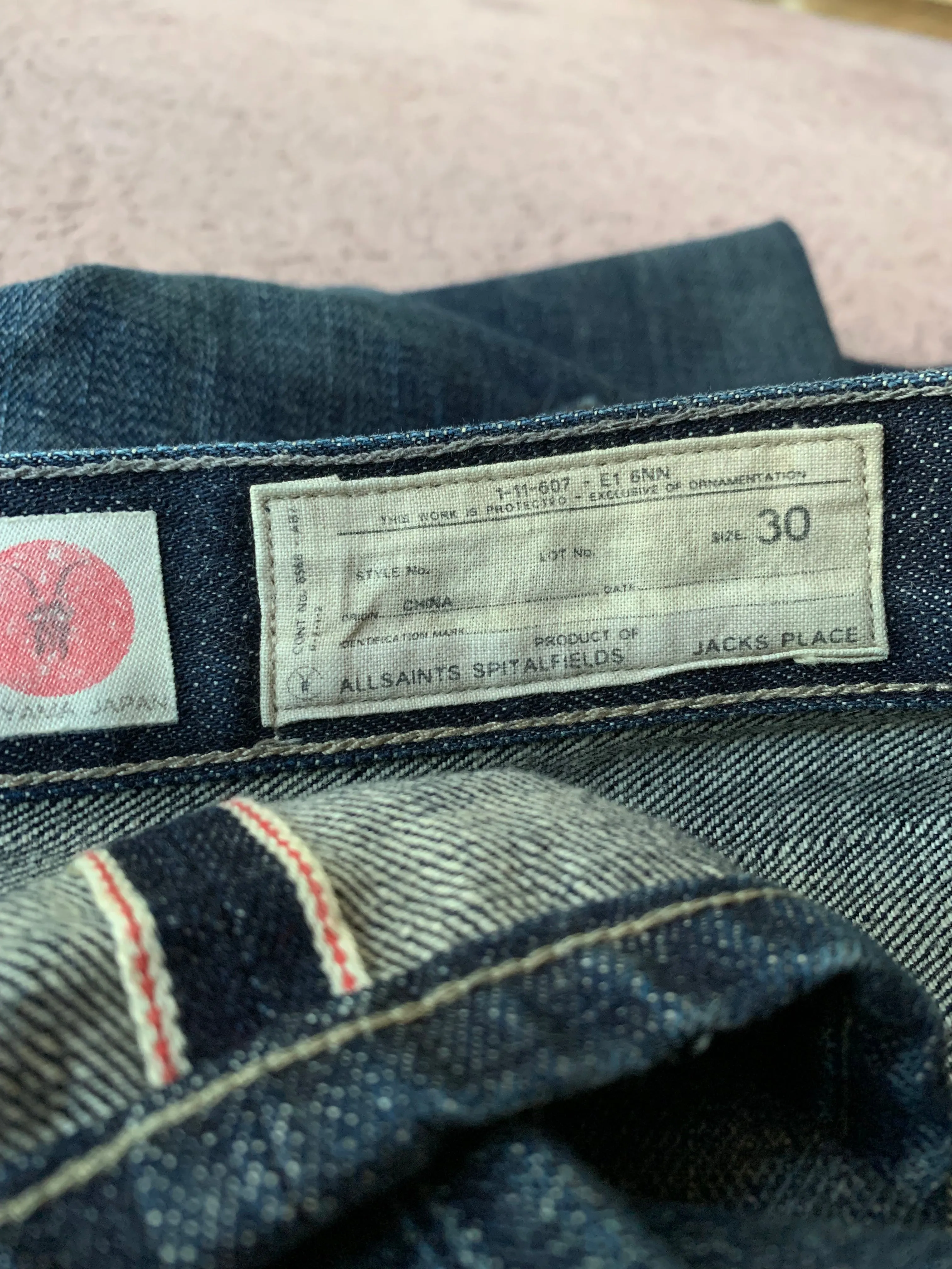 AllSaints Selvedge Denim Jeans (32x31)