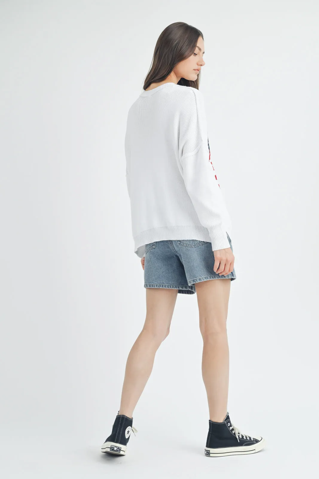 American Flag Sweater