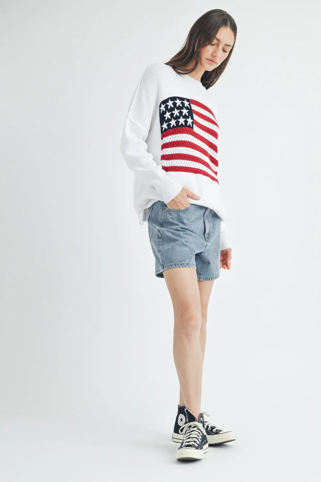 American Flag Sweater