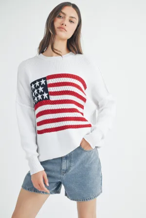 American Flag Sweater