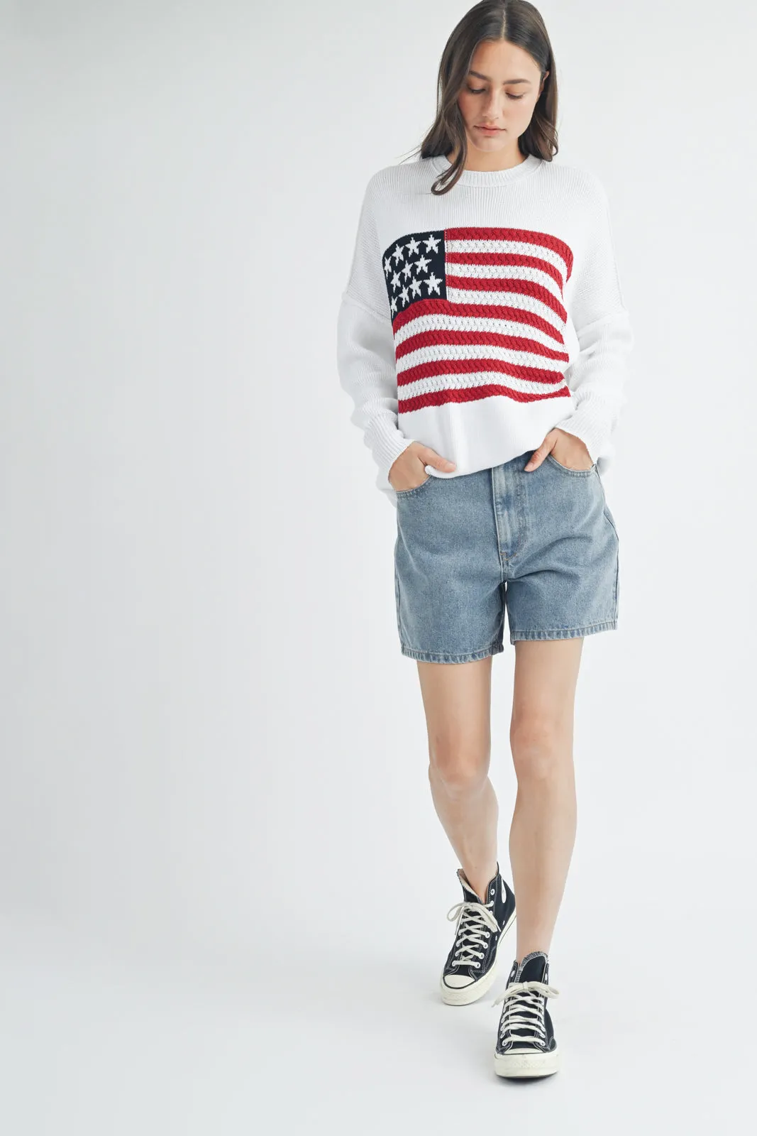 American Flag Sweater