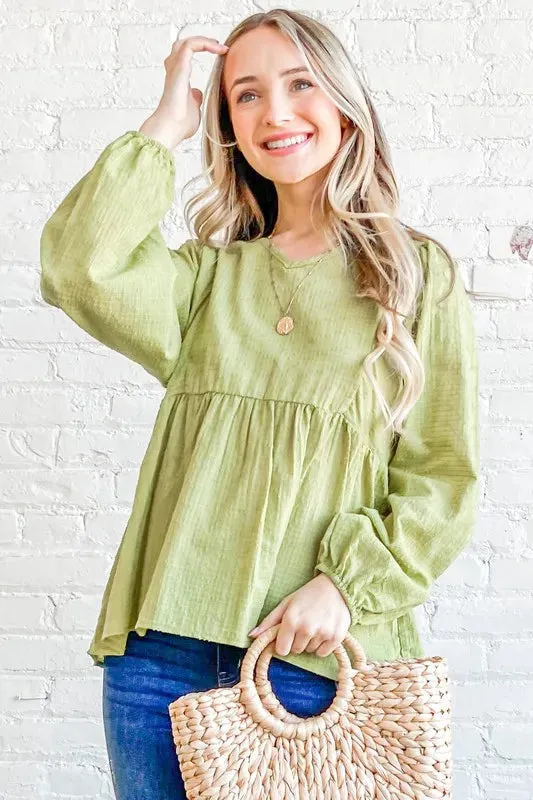 And The Why Textured V Neck Blouse Top