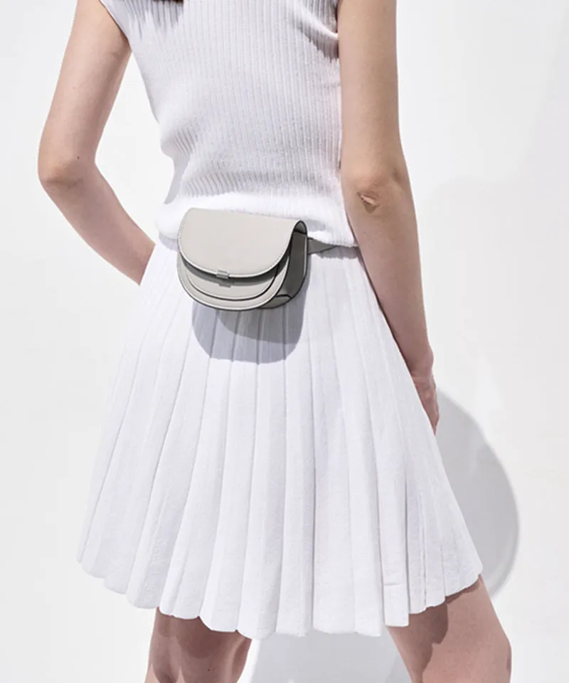 Anell Golf Cool Blend Pleated Skirt - White