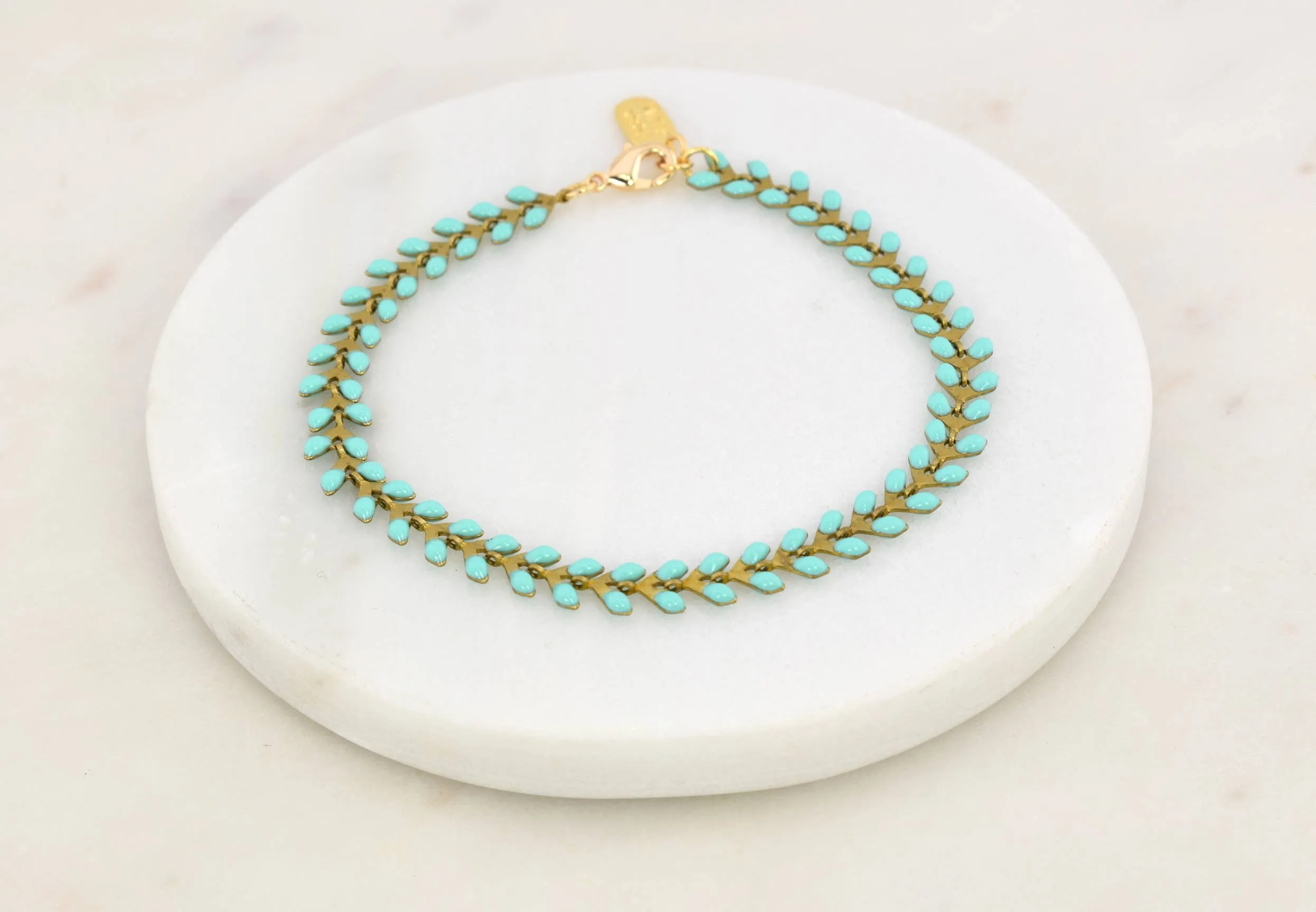 Artemis Turquoise Enamel Arrow Bracelet