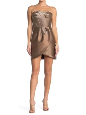Avril Metallic Mini Dress