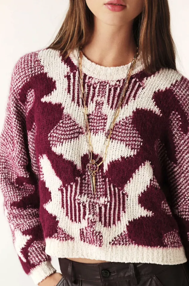 Ba&sh Rora Sweater in Bordeaux