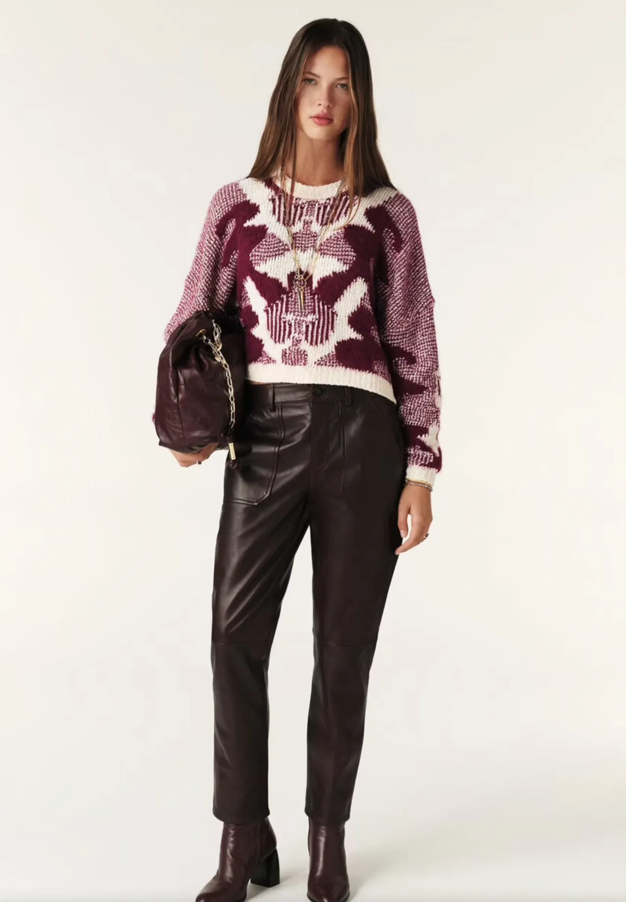 Ba&sh Rora Sweater in Bordeaux