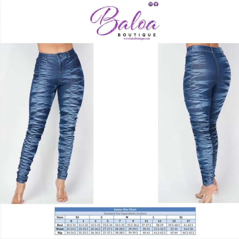 Baloa Ruched Jeans BIG ✨ MONTH ✨ SALE ✨
