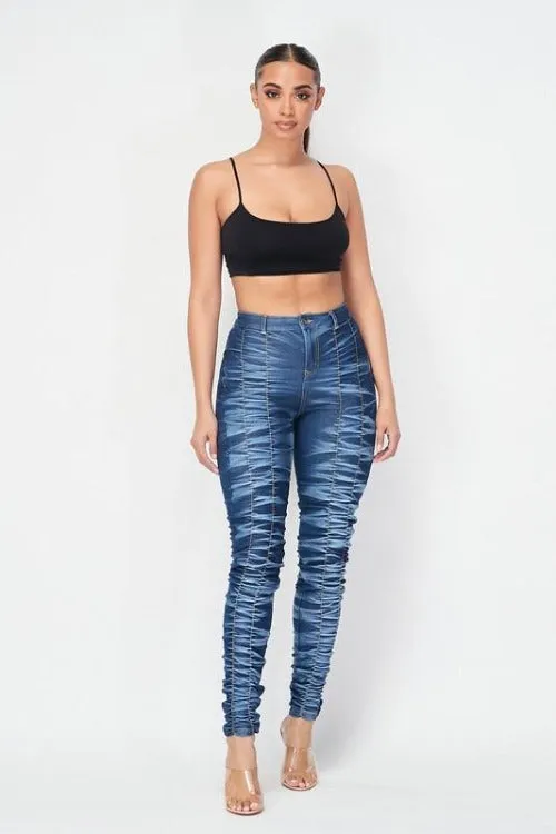 Baloa Ruched Jeans BIG ✨ MONTH ✨ SALE ✨
