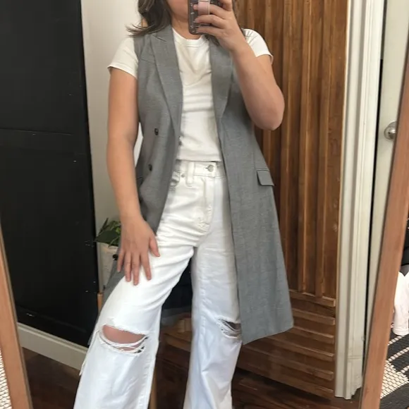 Banana Republic Tailored Long Vest Jacket. 6P