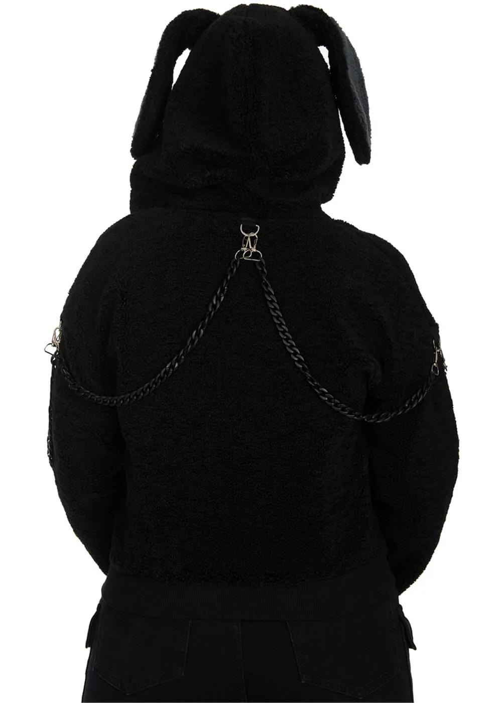 Banned Alternative Vinnie The Bunny Hoodie Zwart