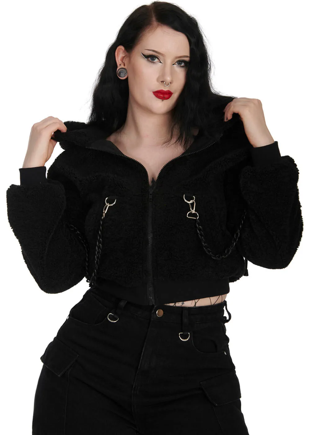 Banned Alternative Vinnie The Bunny Hoodie Zwart