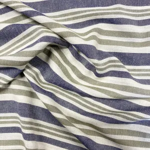 Beach Stripe Viscose Linen Blend