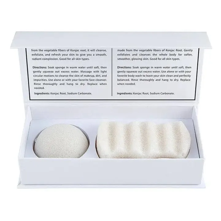 Bella Sponge Set In White
