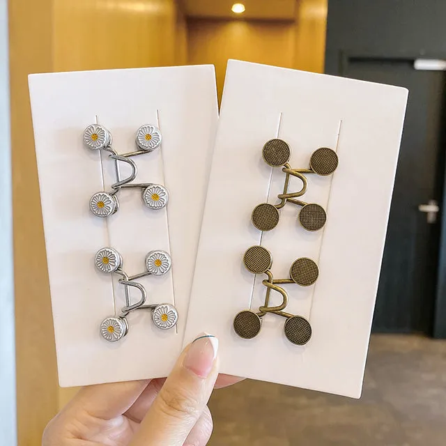 Belt-free Waist Buckle Snap Clips