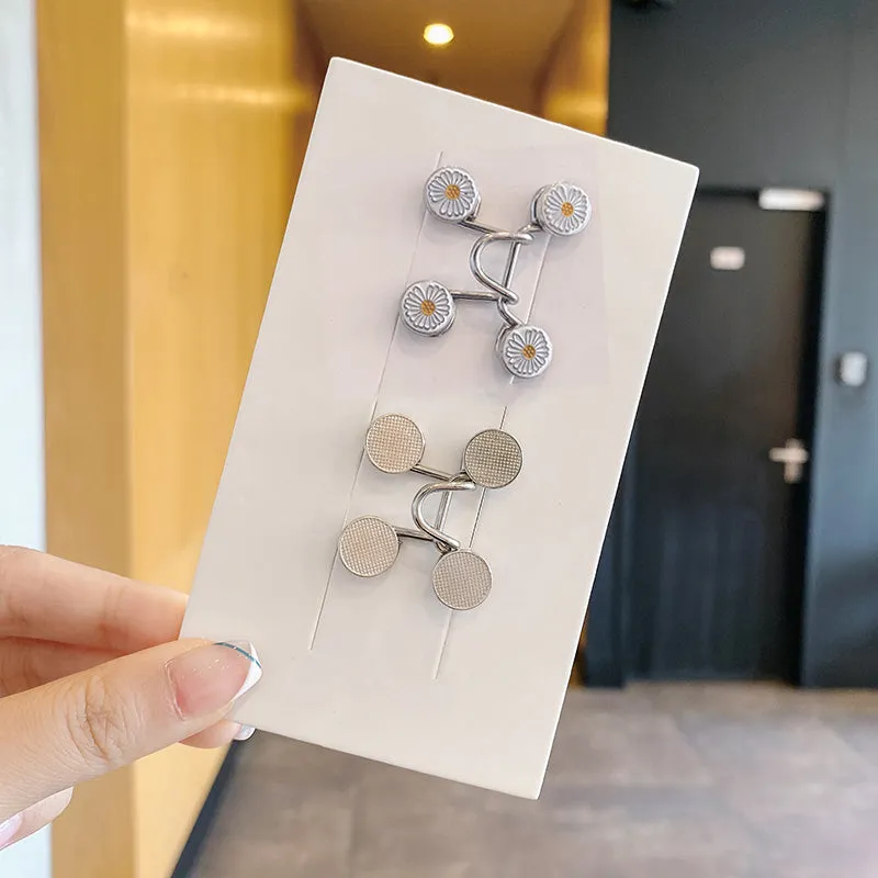 Belt-free Waist Buckle Snap Clips