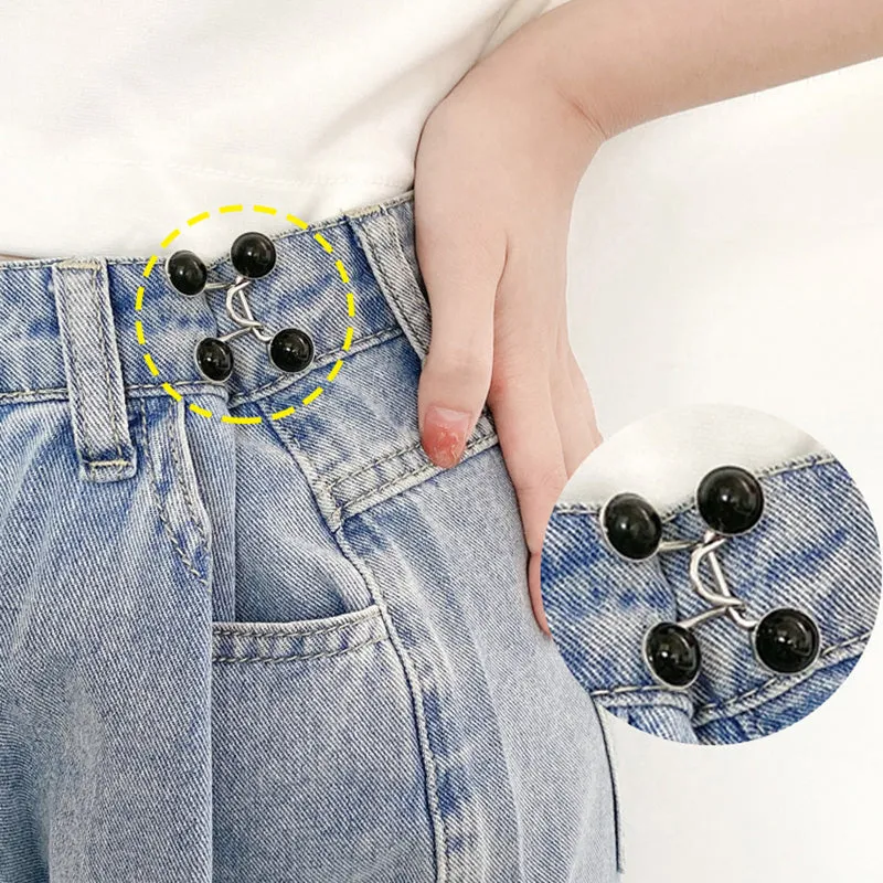 Belt-free Waist Buckle Snap Clips