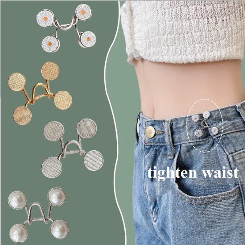 Belt-free Waist Buckle Snap Clips