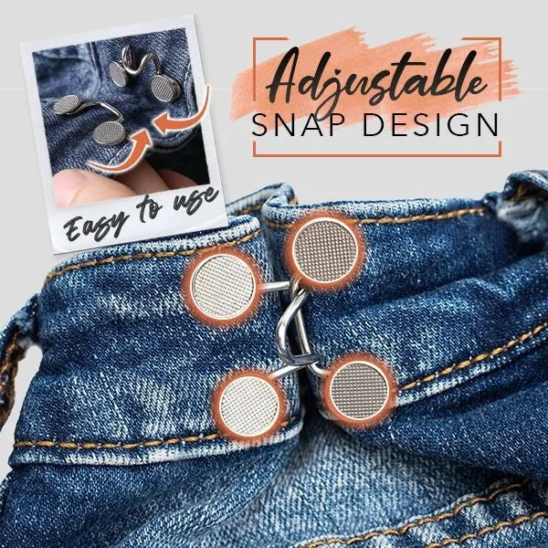 Belt-free Waist Buckle Snap Clips