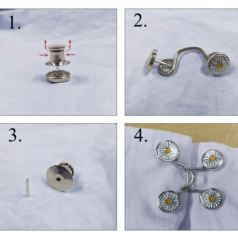 Belt-free Waist Buckle Snap Clips