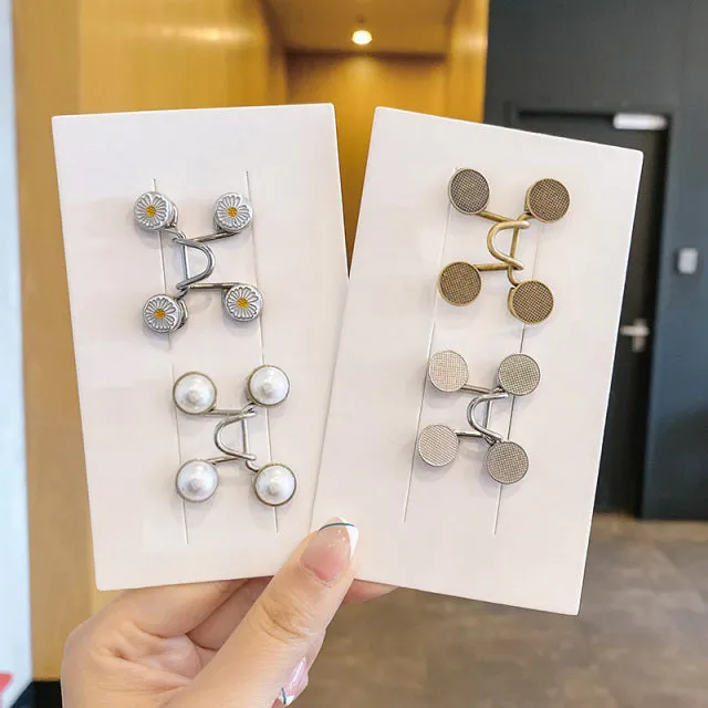 Belt-free Waist Buckle Snap Clips