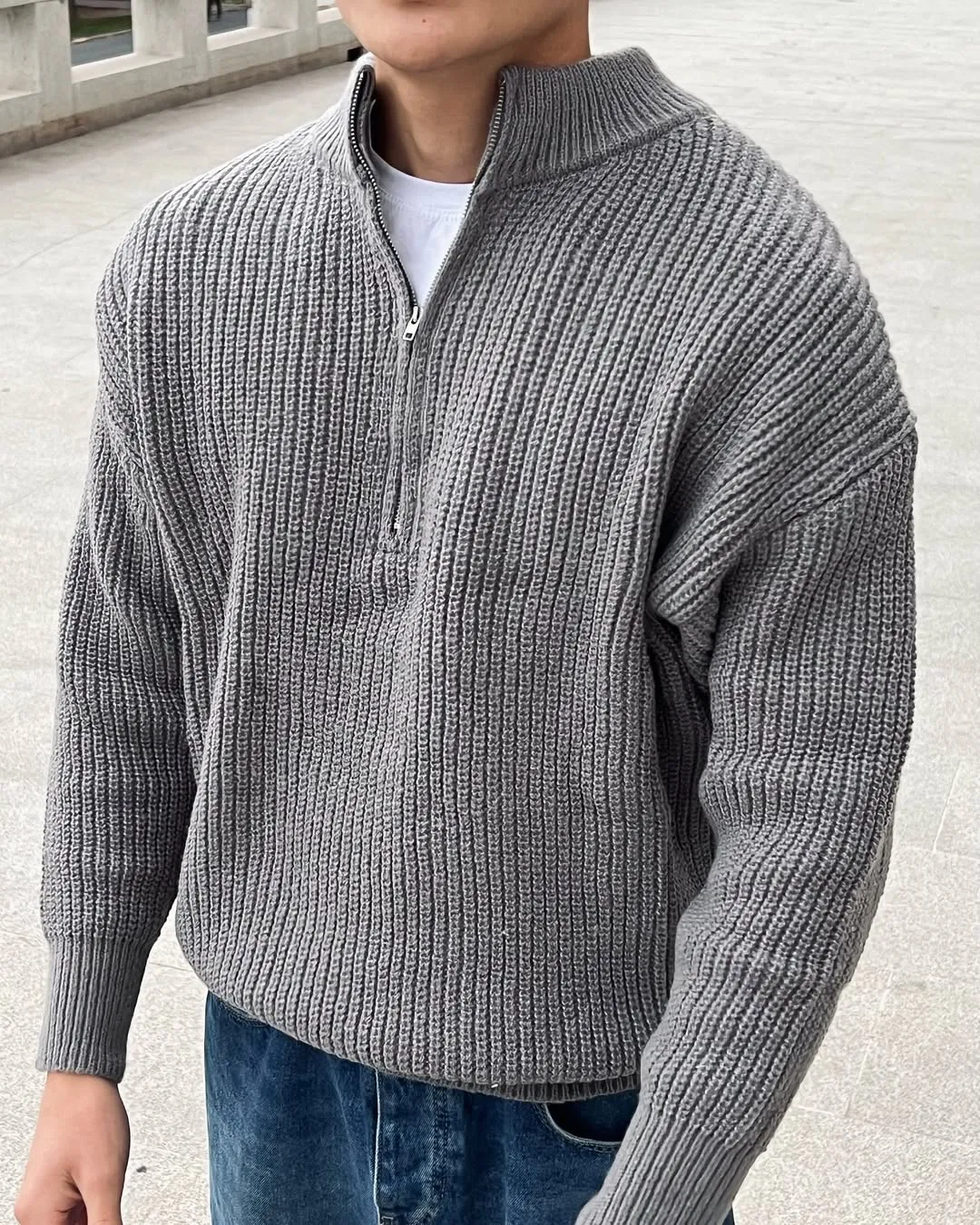 BERLIN HALF ZIP SWEATER