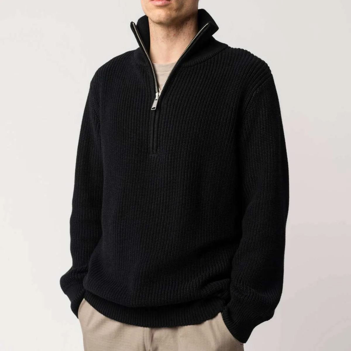 BERLIN HALF ZIP SWEATER
