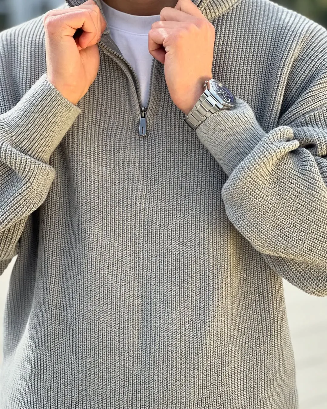 BERLIN HALF ZIP SWEATER