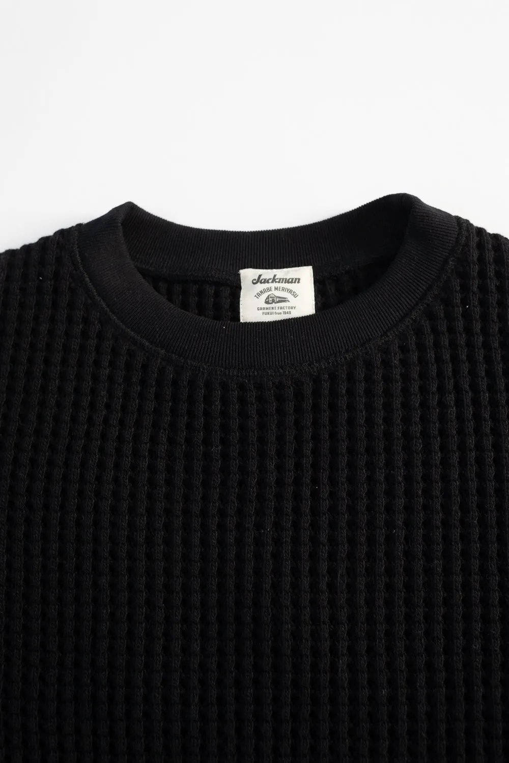 Big Waffle Crew Neck - 07 Black