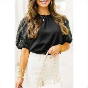 Black Bubble Sleeve Patchwork: Instant Fashionista ! ✨ Needful Things