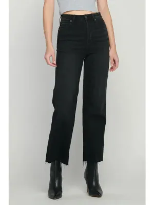 Black Clean Stretch Straight Jean