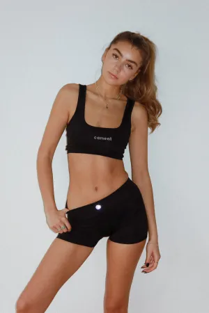 Black Cropped Tank Top