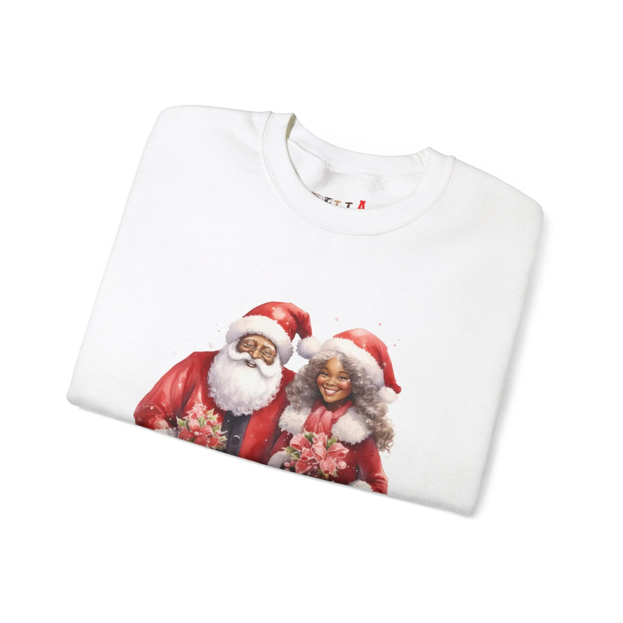 Black Santa 12 Unisex Heavy Blend™ Crewneck Sweatshirt