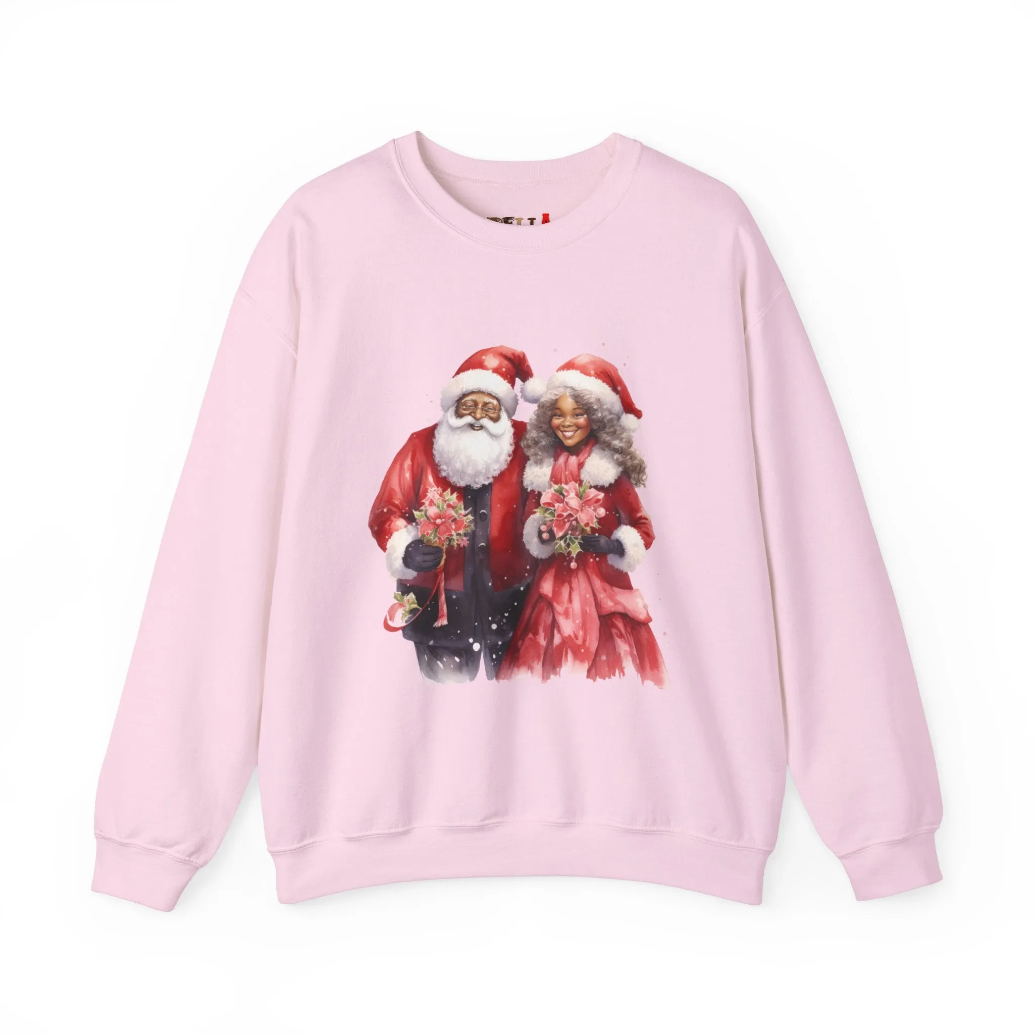 Black Santa 12 Unisex Heavy Blend™ Crewneck Sweatshirt