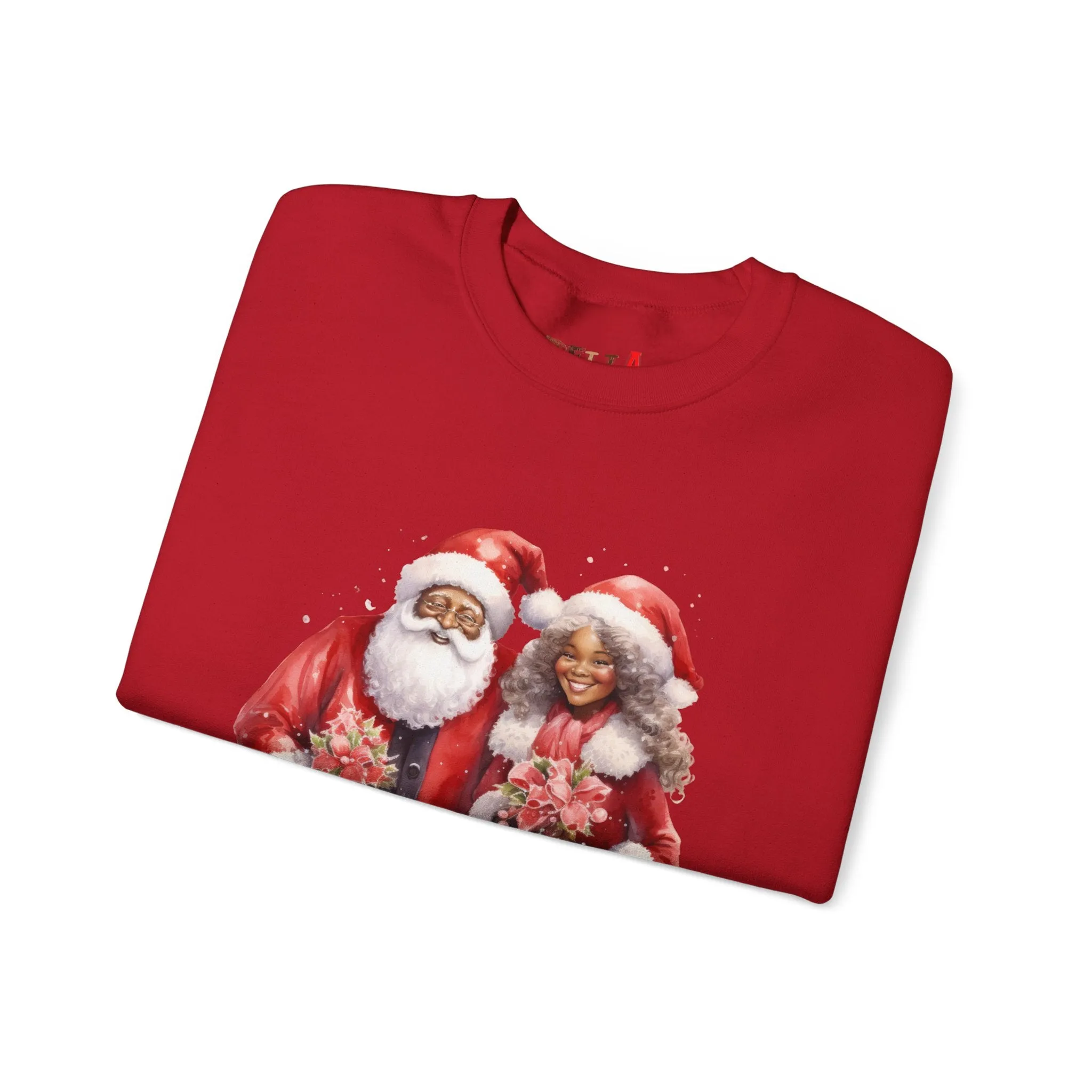 Black Santa 12 Unisex Heavy Blend™ Crewneck Sweatshirt