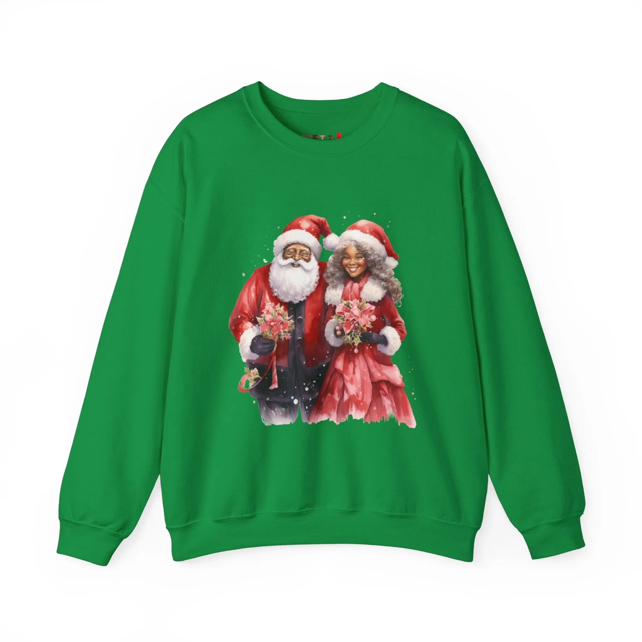 Black Santa 12 Unisex Heavy Blend™ Crewneck Sweatshirt