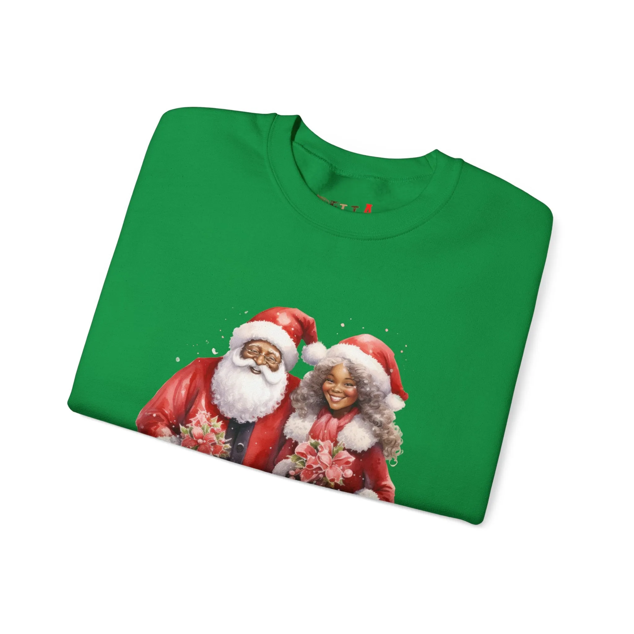 Black Santa 12 Unisex Heavy Blend™ Crewneck Sweatshirt