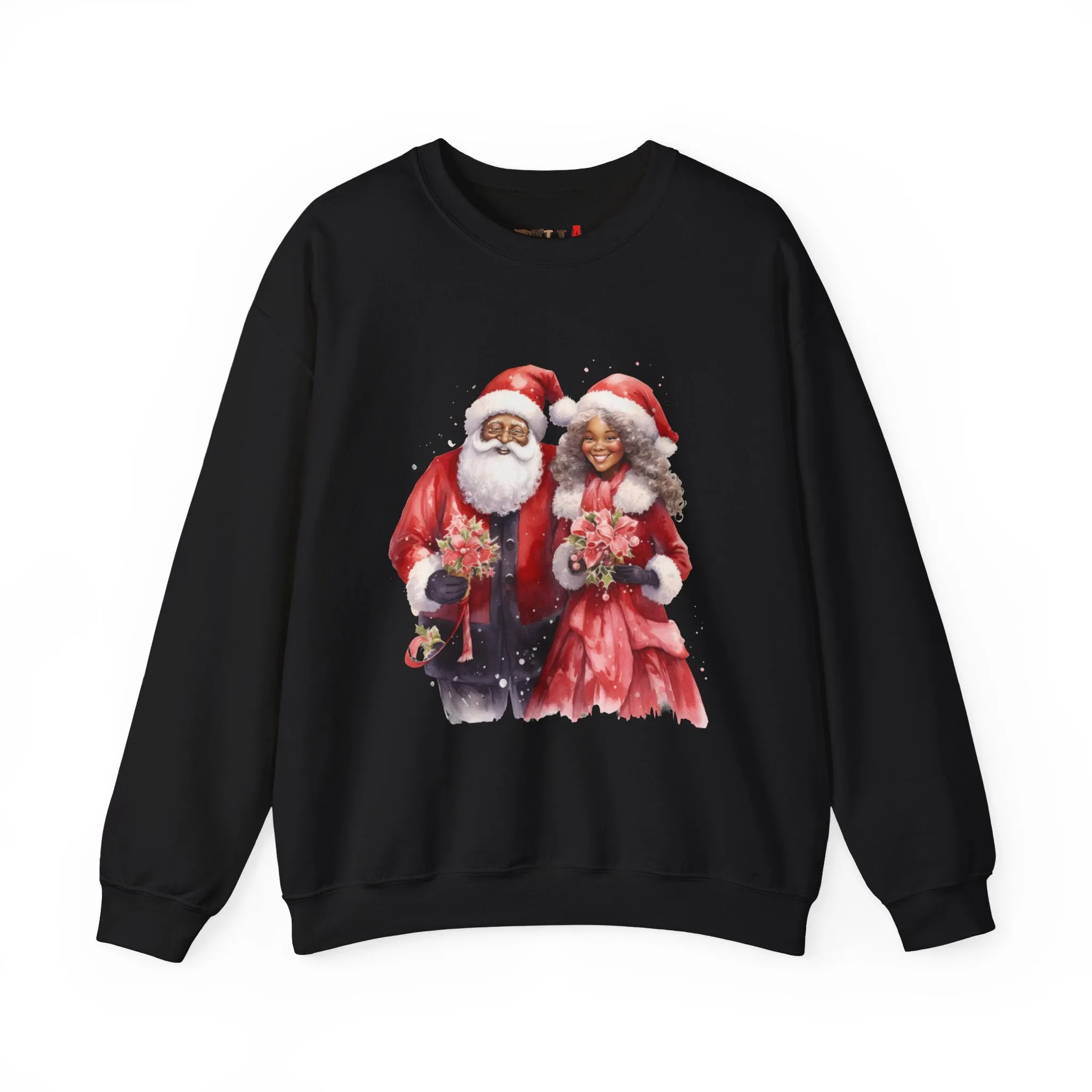 Black Santa 12 Unisex Heavy Blend™ Crewneck Sweatshirt